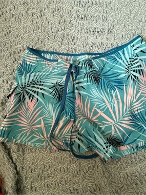 Maui Rippers Palm Print Board Shorts Size 14